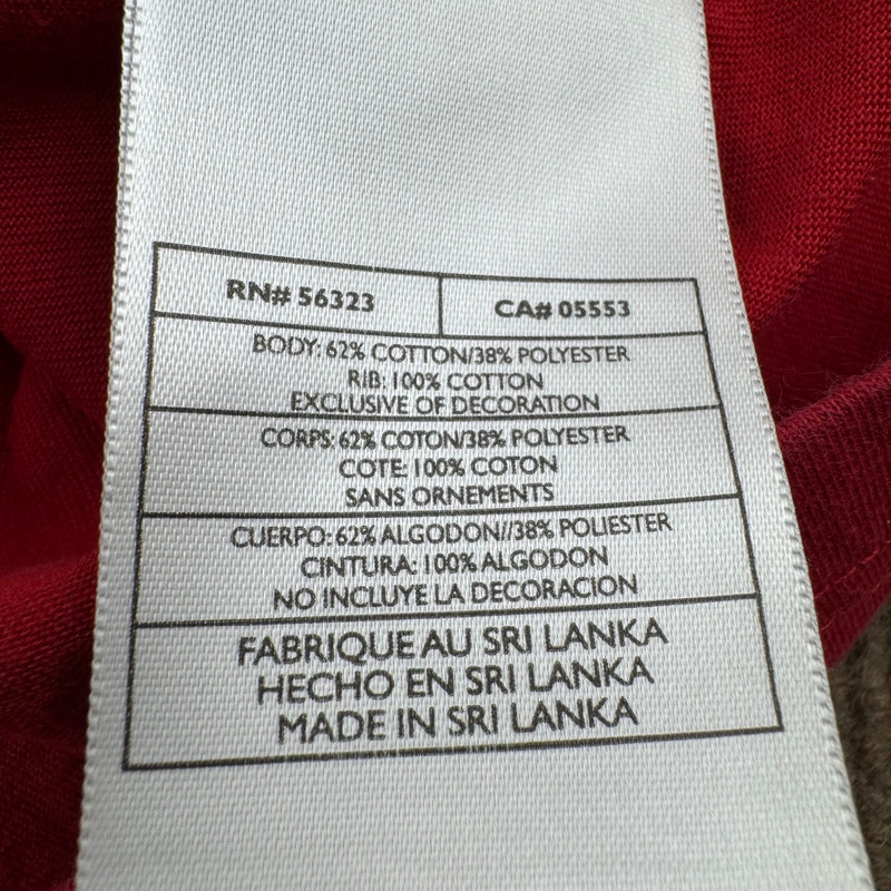 Nike Fit Dry Men's Large T-Shirt Embroidered Logo Cotton Blend Red gallery