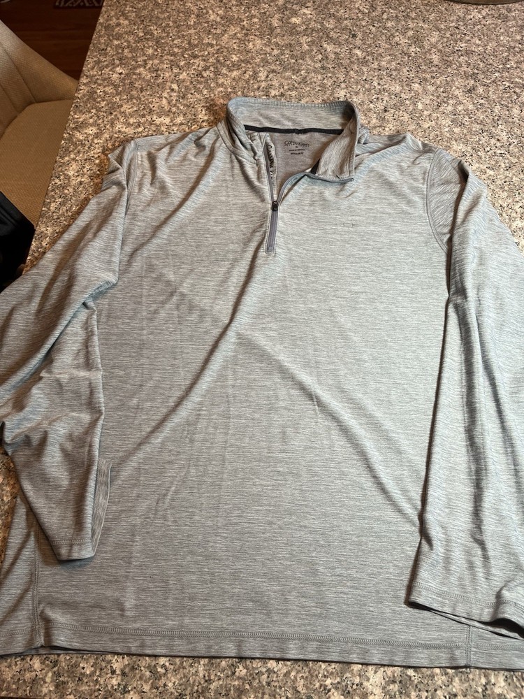 Calvin Klein Performance Lightweight 1/4 Zip Gray Men’s Size XL