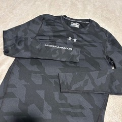 Under Armour ColdGear Compression Shirt Mens Medium Black Camo Long Sleeve Base