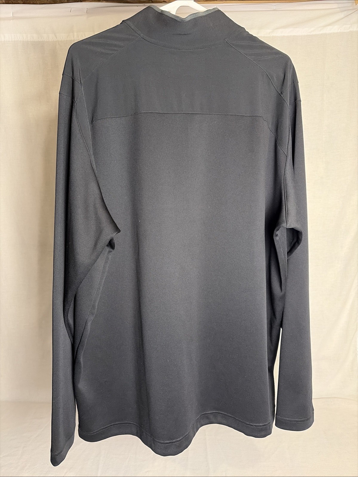 Nike Tour Performance Golf Pullover XXL 2XL Bengals Dri-Fit Black 1/4 Zip Mens gallery