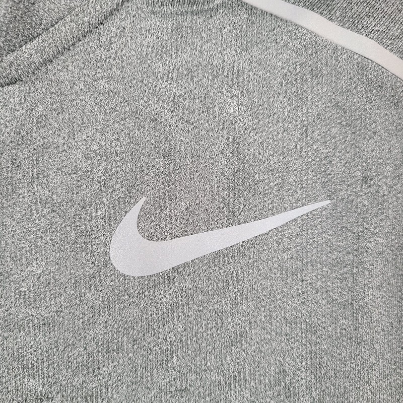 Nike Mens Shirt Adult Small Gray Zip Running Long Sleeve Training Athletic gallery