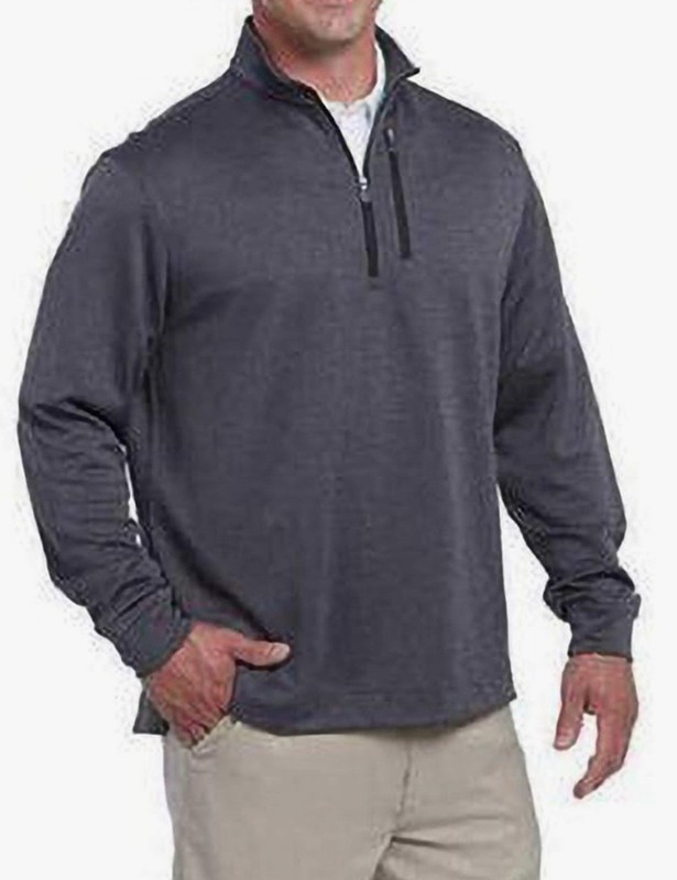 Bolle Pullover Men’s Size M Gray Quarter Zip Polyester Zipper Pocket gallery
