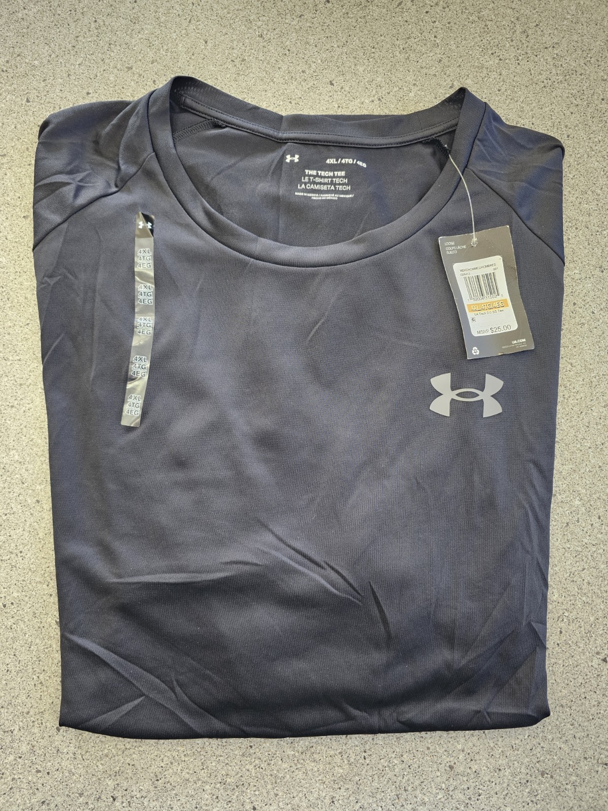 NWT Under Armour Tech Tee Men’s 4XL 4X Big Loose Fit Short Sleeve Shirt gallery