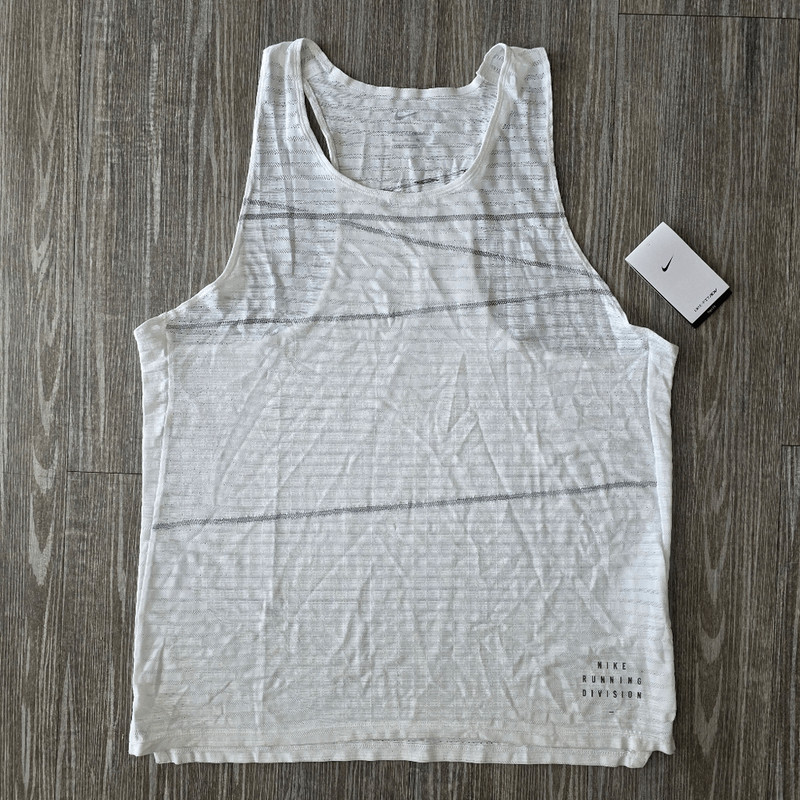Nike Dri-Fit ADV Running Division Pinnacle Tank Racer Back XL White DQ4774-100 gallery
