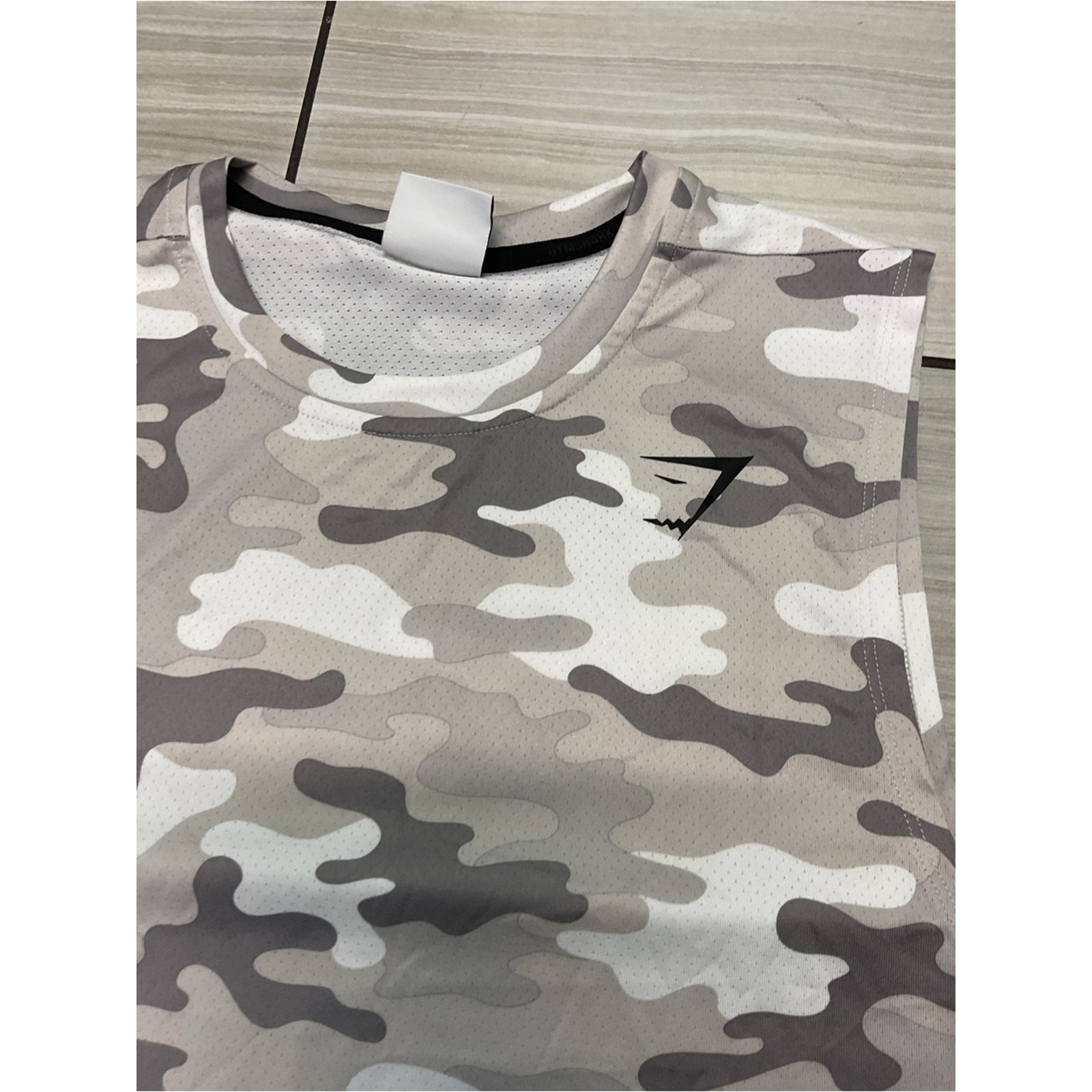 Gymshark Grey Camo Performance Tank Top gallery