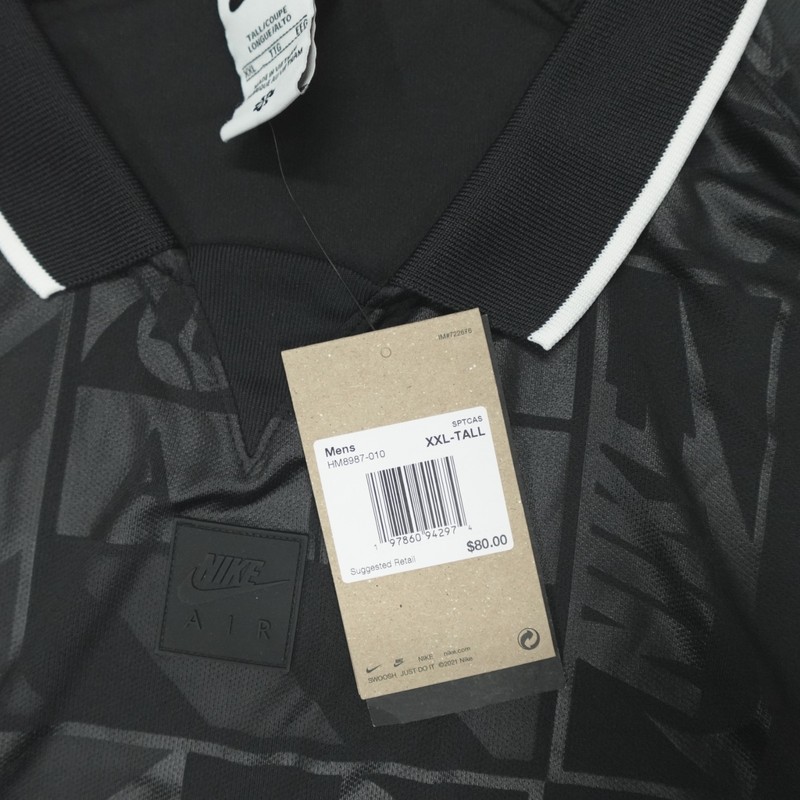 Nike Air Long Sleeve Jersey Black Men's Size 2XL-Tall HM8987-010 $80 gallery