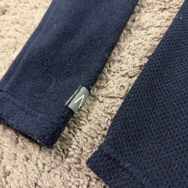 New Balance Sweater Mens Medium M Blue Fleece Pullover Pockets NB990 Made in USA gallery