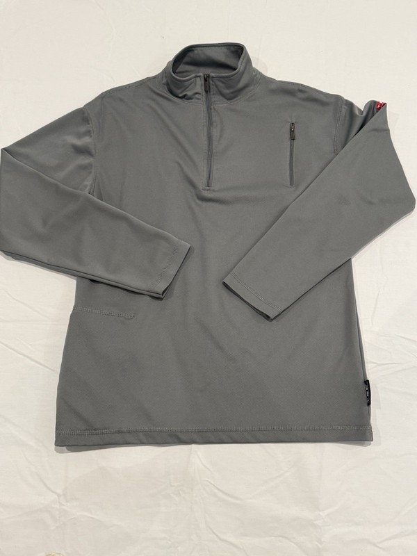 SCOTTeVEST TEC Performance Pullover Mens S Gray 1/4 Zip Hidden Pockets gallery