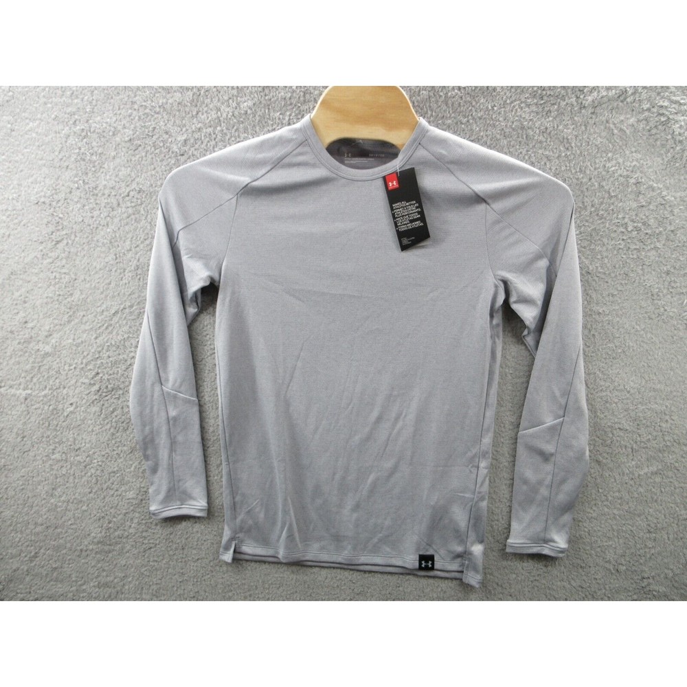 NWT Under Armour UA Mens Small Lighter Longer Long Sleeve Crew Neck T-Shirt
