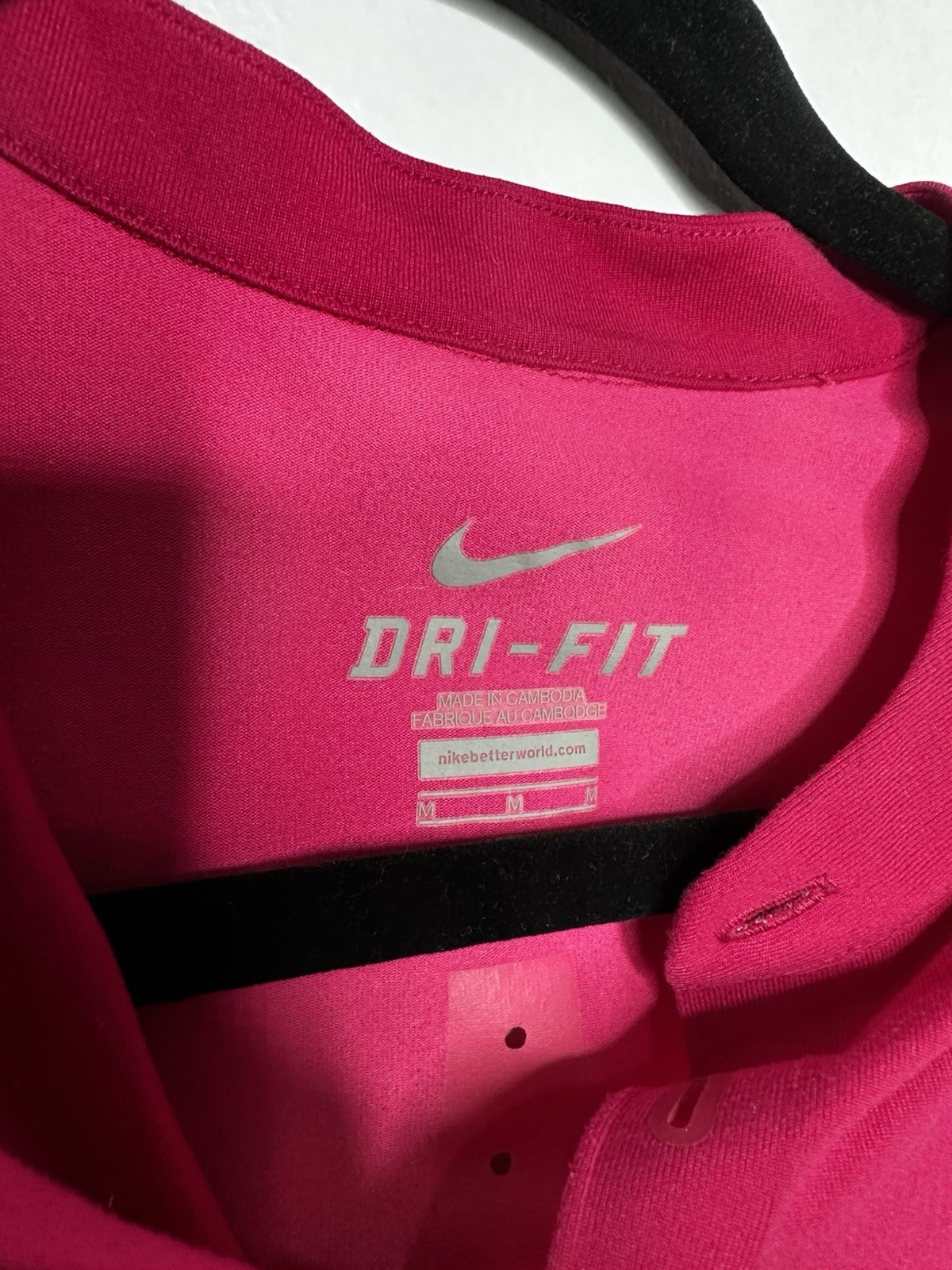 Nike Tennis Court RF Roger Federer Cincinnati 2015 Polo Shirt Pink Men’s Size M gallery