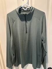 REI Men’s XL Light Green Quarter-Zip Pullover
