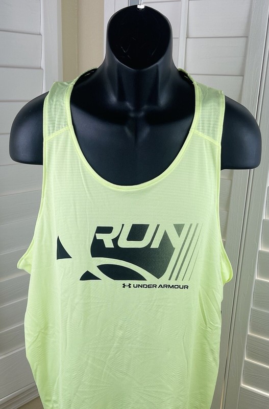 Under Armour Fitted CoolSwitch Run Singlet/Tank 1371130 911, Men’s 2XL - NWT $40 gallery