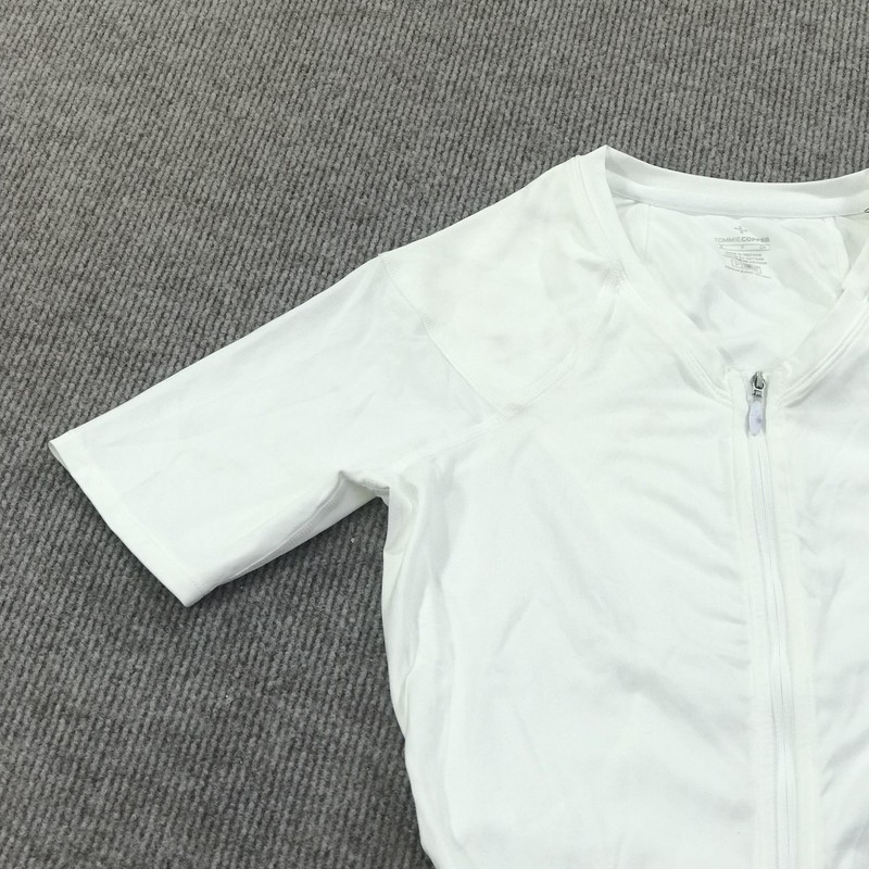 Tommie Copper Shirt Mens Small White Compression Zip Lower Back Support Znergy gallery