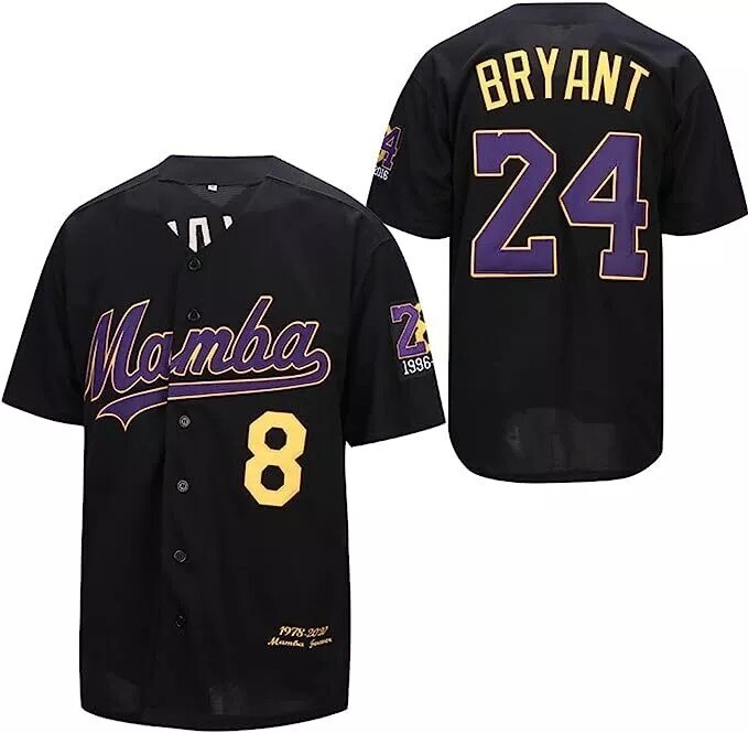 Design Mamba 8&24 Bryant Forever Baseball Jersey Commemorate Tribute gallery