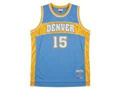 delF Denver #15 Men’s 3XL Mesh Basketball Jersey Sleeveless Blue Yellow