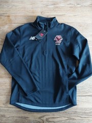 NWT BC Hockey New Balance 1/4 Zip Thermal Pullover Black Mens Sz M