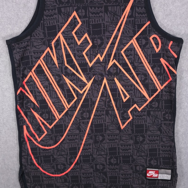 Nike Air Red Tag Y2K Swoosh Spellout Jersey Tank Top Muscle Shirt Mens Medium gallery