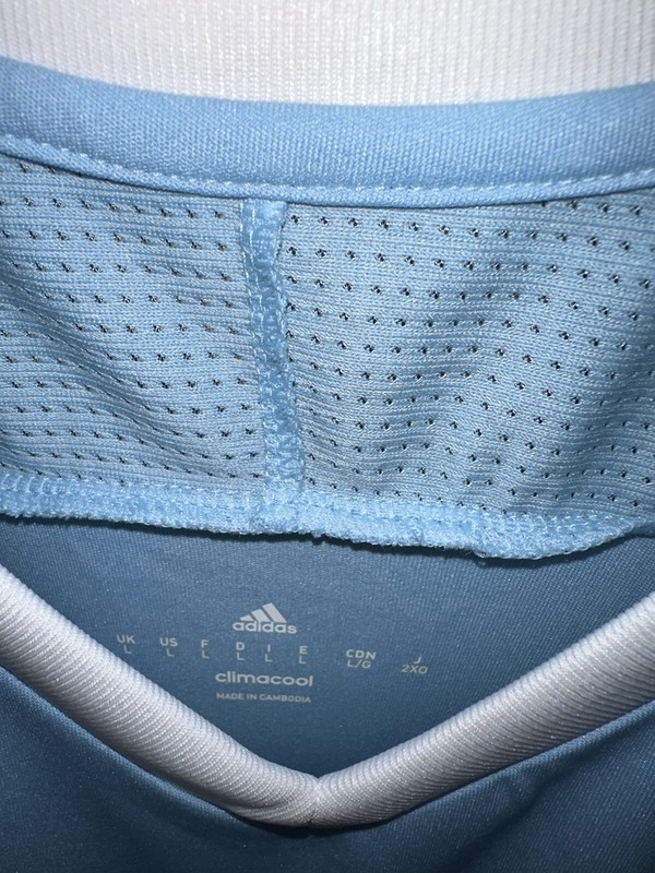 Kith x Adidas Flamingos Unreleased! Soccer Jersey Mens Large L Light Blue gallery