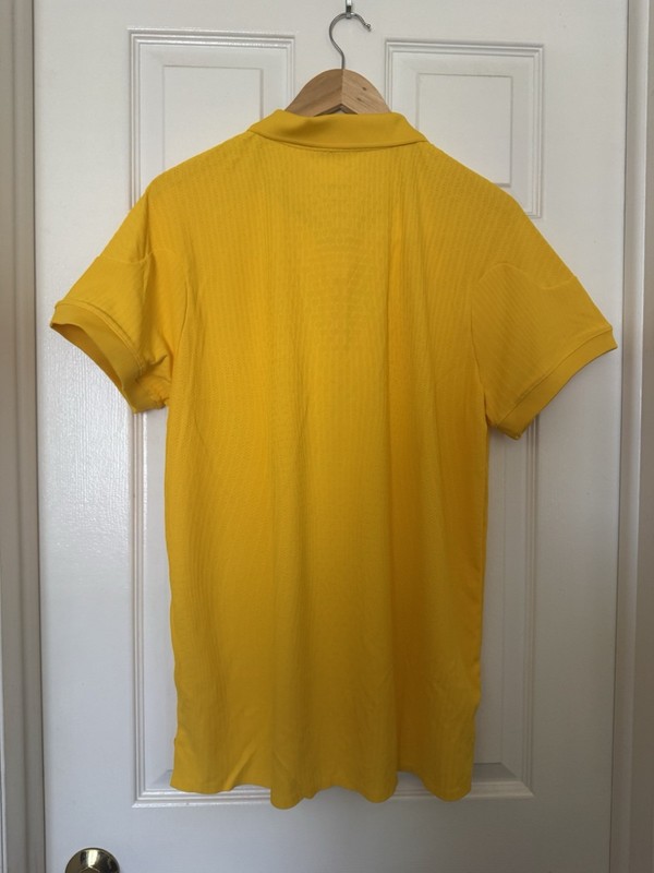 Nike Court Men’s Large Dri-FIT 1/4 Zip Tennis Polo Yellow HQ0792-728 NEW gallery
