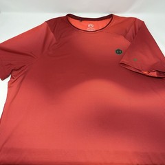 Under Armour UA Rush HeatGear Fitted Tee Red Men’s Large Celliant Running Shirt
