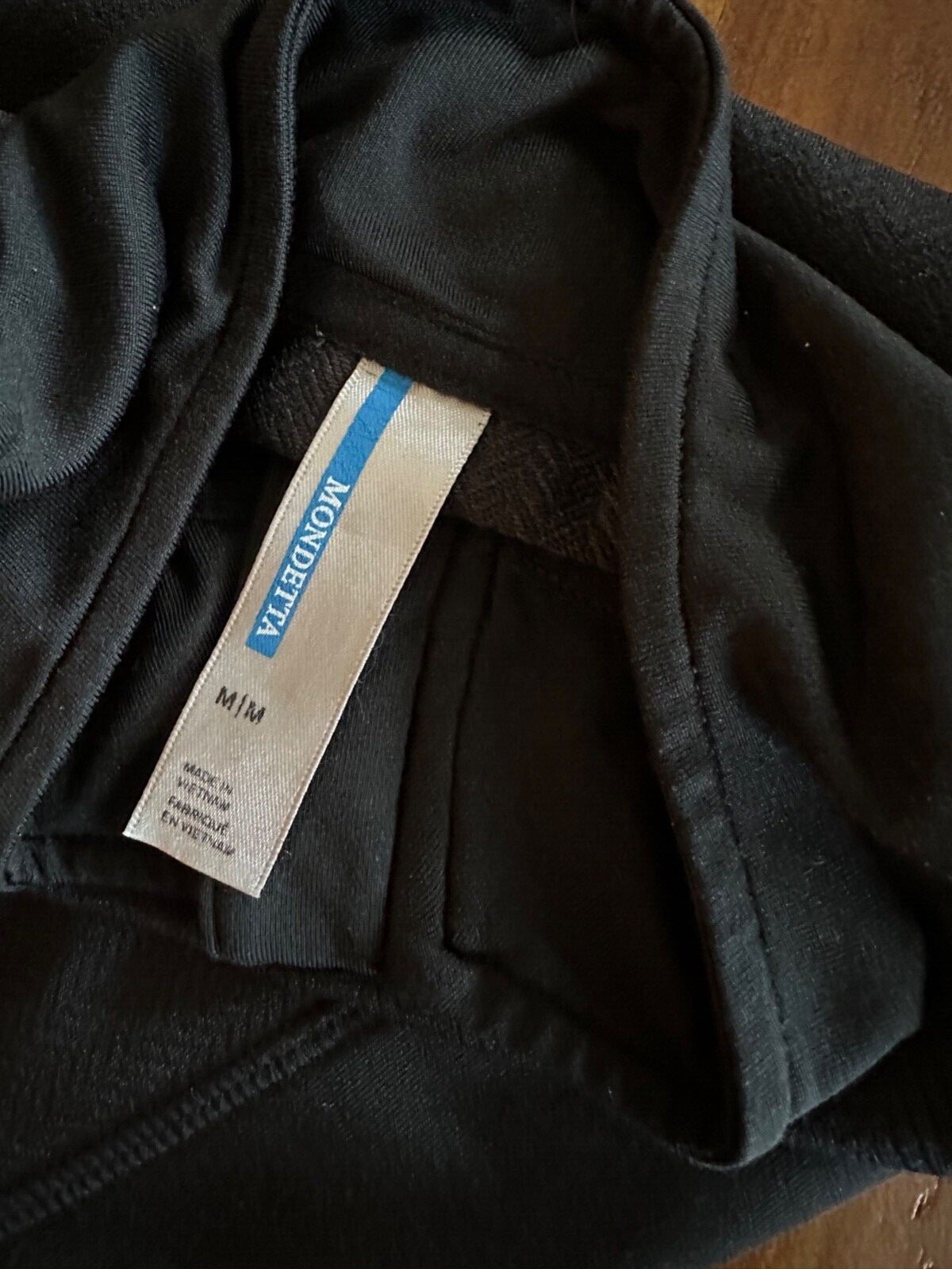Men's Mondetta Quarter-Zip Athletic Shirt, Black Size M gallery