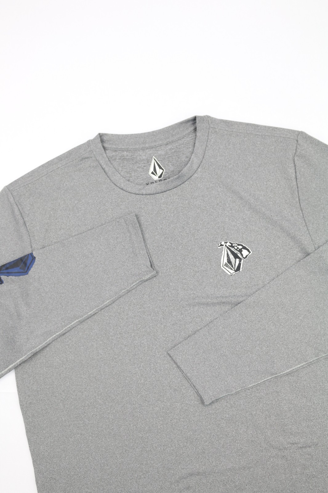 Volcom Mens Waypost Long Sleeve Shirt Thrashguard Loose Fit Anti UV 50+ Graphic gallery
