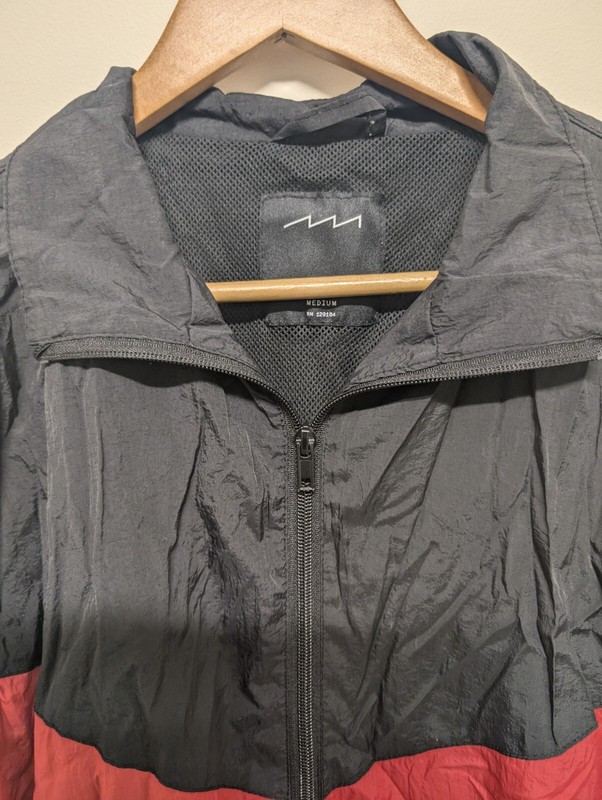 Factorie Men's Jonah Colorblock Track Jacket White/Red/Black M Polyester gallery