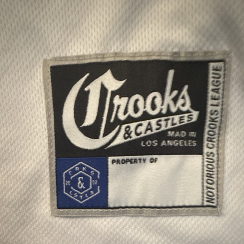 Crooks & Castles 5XL Basketball Jersey Tank Sleeveless Graphic Print White Blue gallery