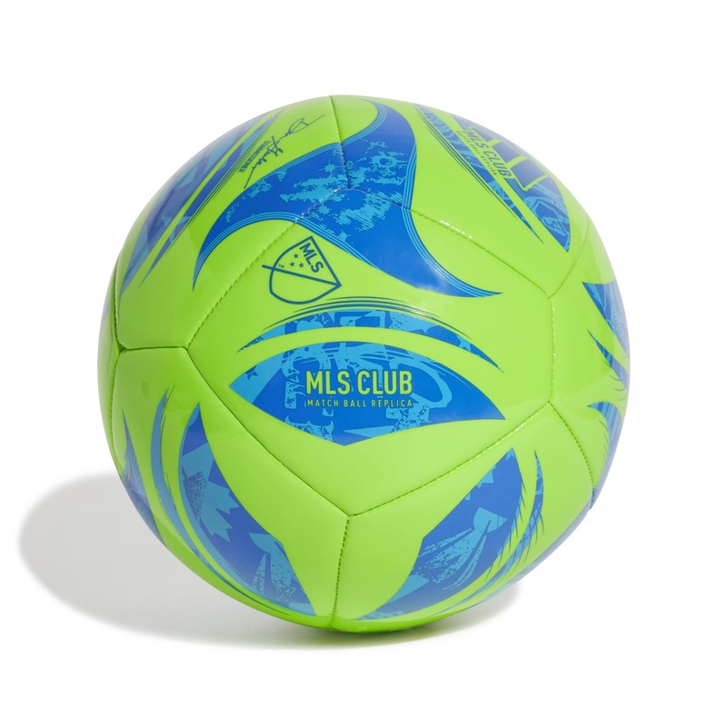 Adidas MLS Club Soccer Ball, Green/Glory 4, Blue/Solar Blue gallery