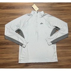 Nike Trail Dri-FIT Mid Layer Half Zip Pullover Wool Blend Top Gray Men’s Size M