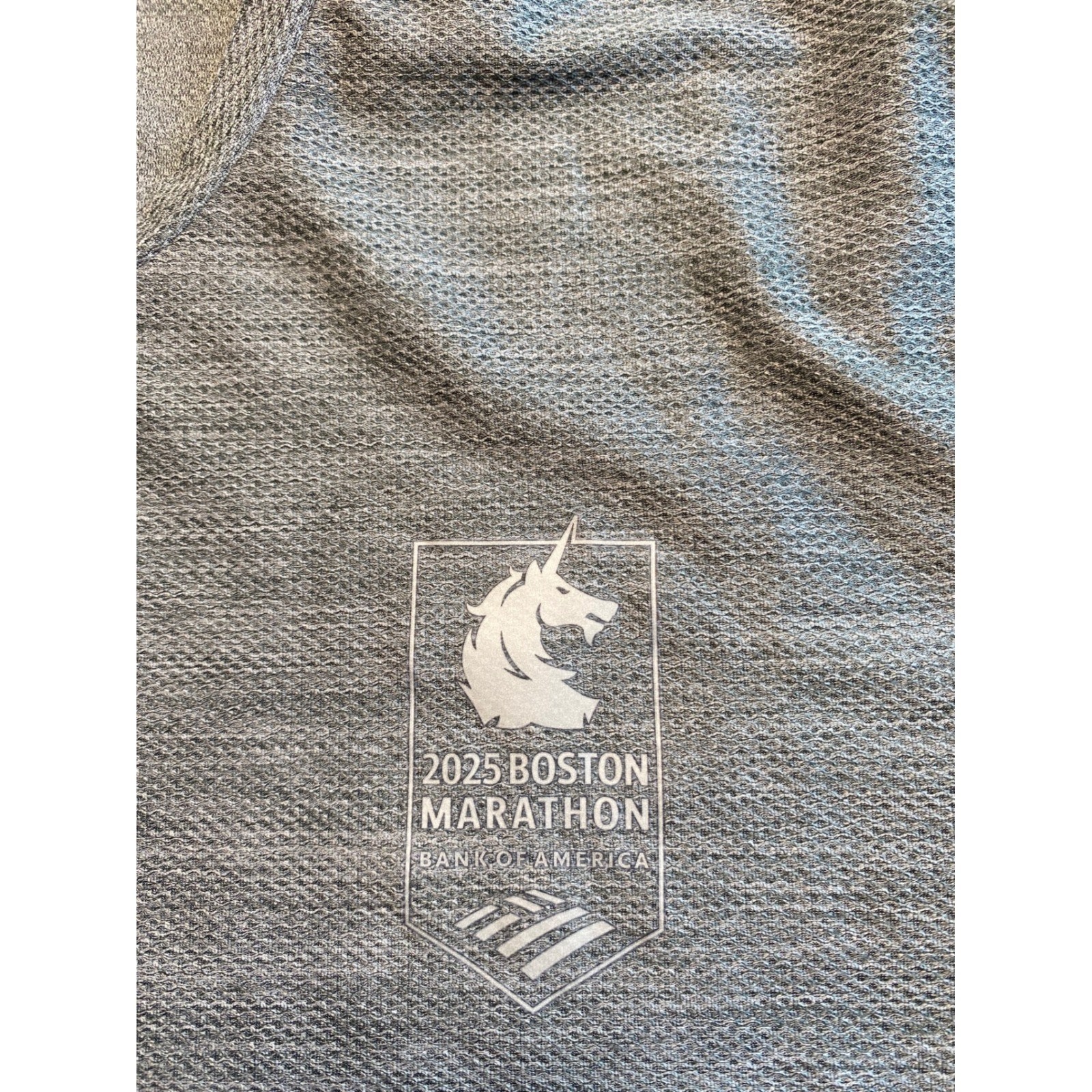 Adidas 2025 Boston Marathon Running Shirt Mens Large Grey JL6023 OTR Tee W gallery