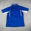 Holloway Men's Large Blue Dry-Excel 100% Polyester Short Sleeve Polo Shirt gallery