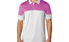 Adidas Climachill Heather Blocked Polo (M) AF0589 Flash Pink