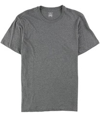 Alfani Mens Solid Basic T-Shirt, Grey, Small