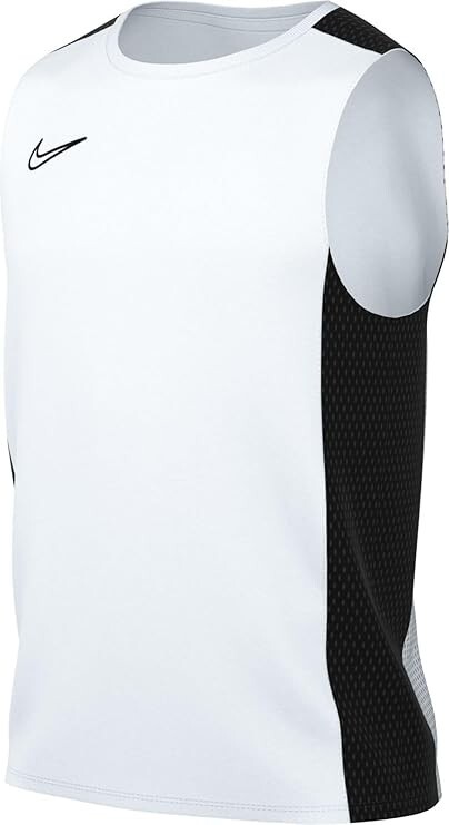 Nike Men's Dri-FIT Academy Sleeveless Shirt (White/Black) DR1331-100 gallery