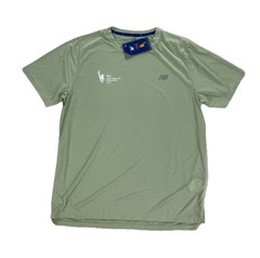 NEW New Balance Athletics New York City Marathon 2025 Running Mens Shirt Green