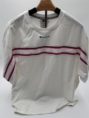 Champion Mens Club Sport Striped Top Size M NWT Boxy Fit Casual Athletic Tee