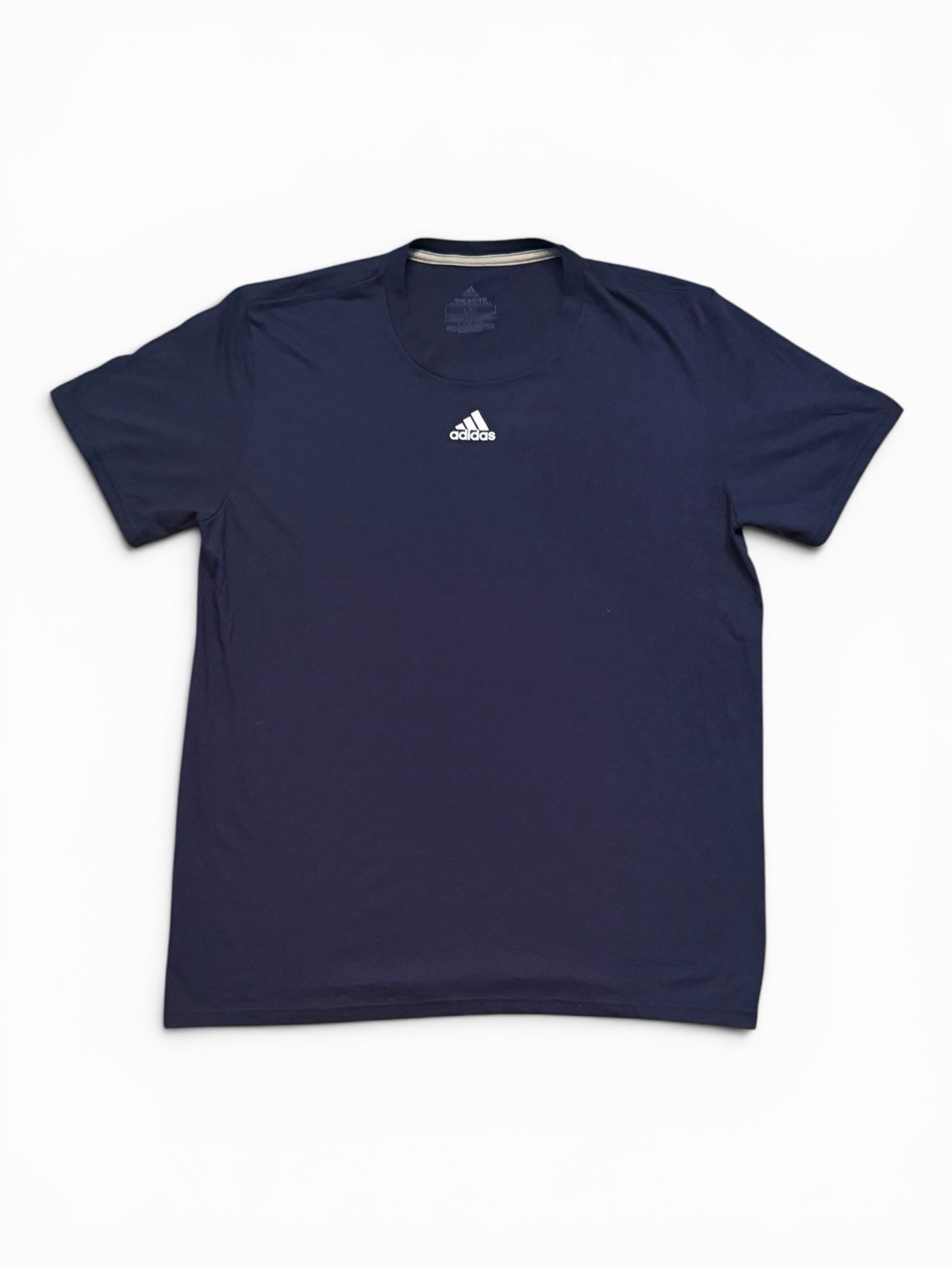 Adidas The Go-To Performance Tee Shirt Mens Large Navy Blue Athletic Gym gallery