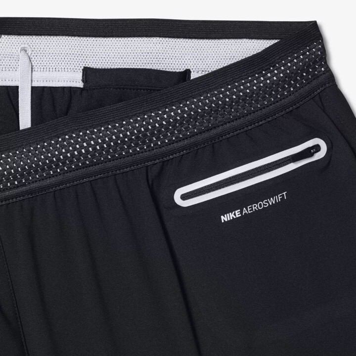 Nike Men’s AeroSwift 2” Lined Running Shorts Gray and Black SZ XL NEW!! gallery