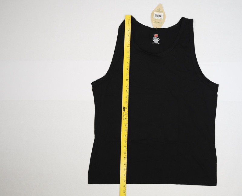 Hanes Shirt Mens XL Black EcoSmart Tank Top Sleeveless Athletic Gym Performance gallery