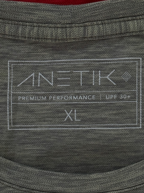 Lot of 2 Anetik Performance Long & Short Sleeve Shirts Mens XL UPF 30 NWOT gallery