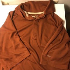 Alpine Design Dri Logic Polo Shirt Men’s Small Orange/rust