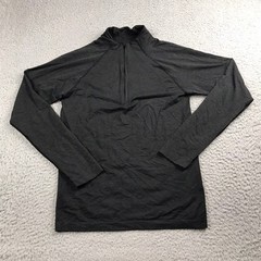 Lululemon Metal Vent Tech 1/2 Zip Mens XS Black Gray Pullover Long Sleeve Shirt