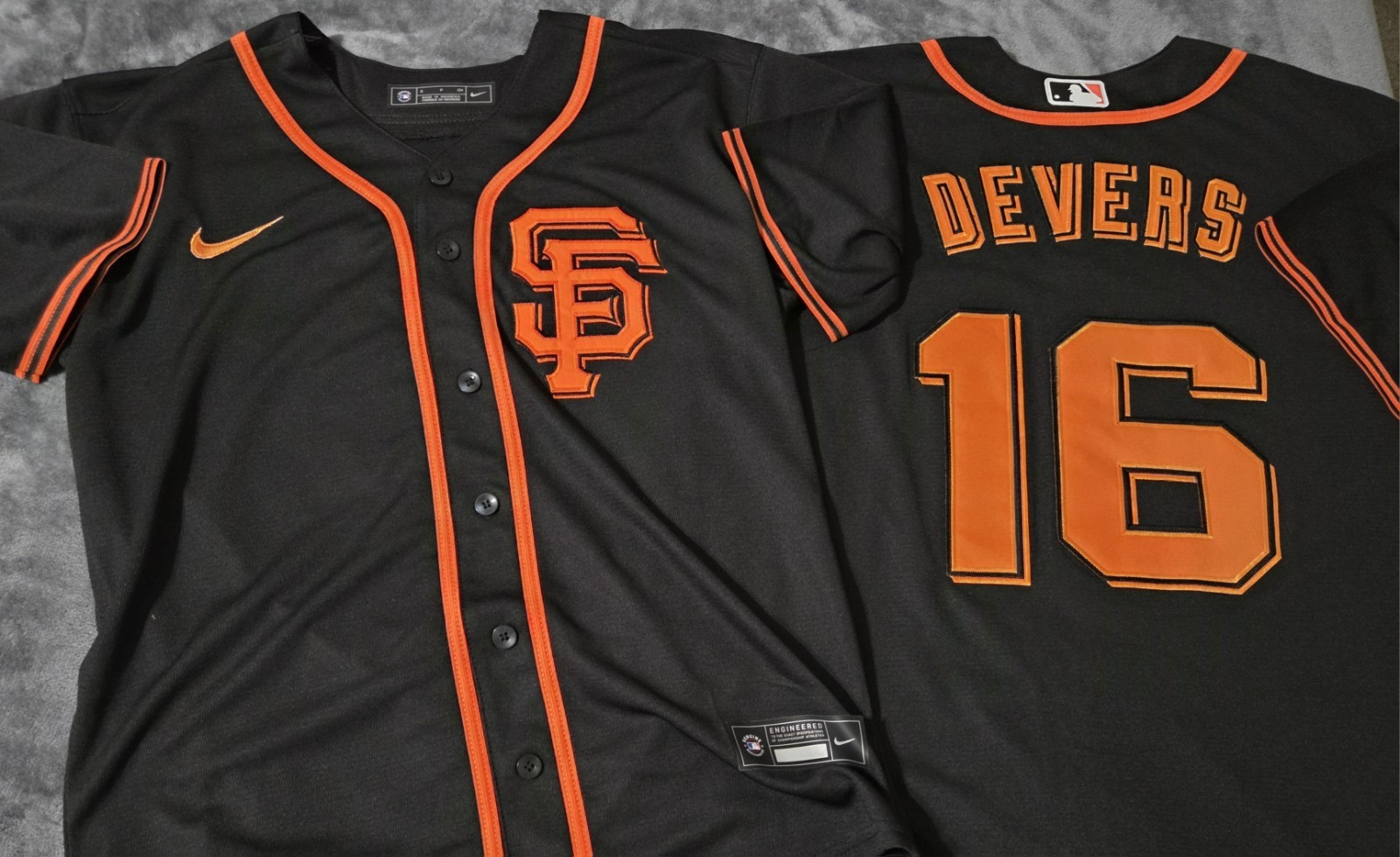 Fast Free Shipping XXXL 3X Rafael Devers San Francisco Giants Stitched Jersey 16 gallery