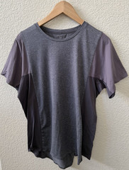 Lululemon X Robert Gellar Collab Men’s Large Active Short Sleeve Gray Contrast
