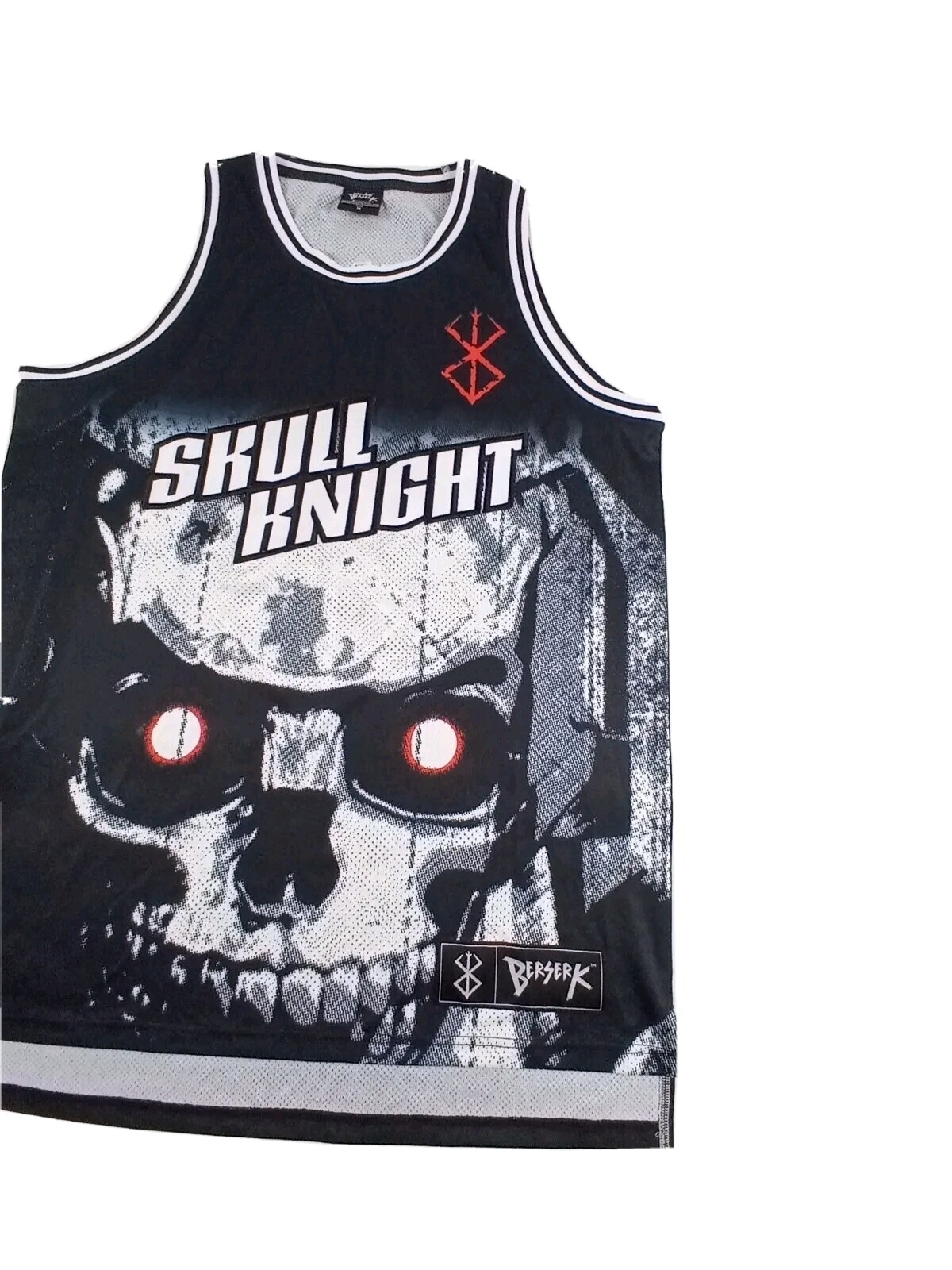 Atsuko Berserk Skull Knight King Men Medium M Basketball Jersey Anime Sewn Logo gallery