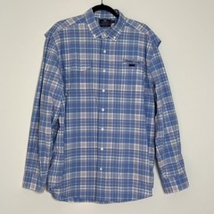 Vineyard Vines Mens Size XL Performance Fishing Harbor Shirt Vented Blue Nylon
