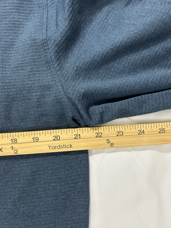 Merrell 1/4 Zip Shirt Mens L Blue Long Sleeve Lightweight Zip Pockets Logo gallery