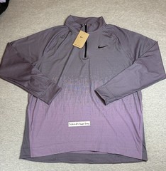 Nike Dri-FIT ADV Tour 1/2 Zip Golf Top FD5833-509 Purple Flyknit Men’s Sz Large