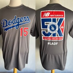 LOS ANGELES DODGERS (2015) Official #LADF 5K Marathon Activewear T-Shirt Medium